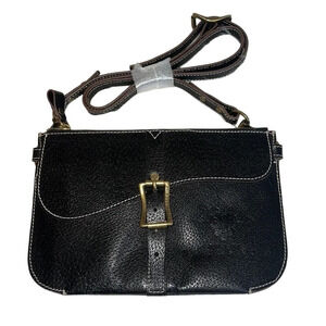 NWOT Prix de Dressage Black Leather Crossbody Bag